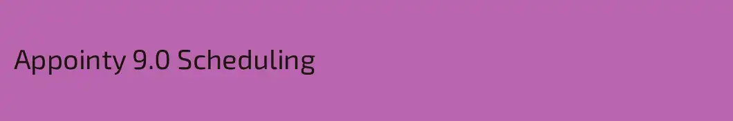 Appointy 9.0 Scheduling